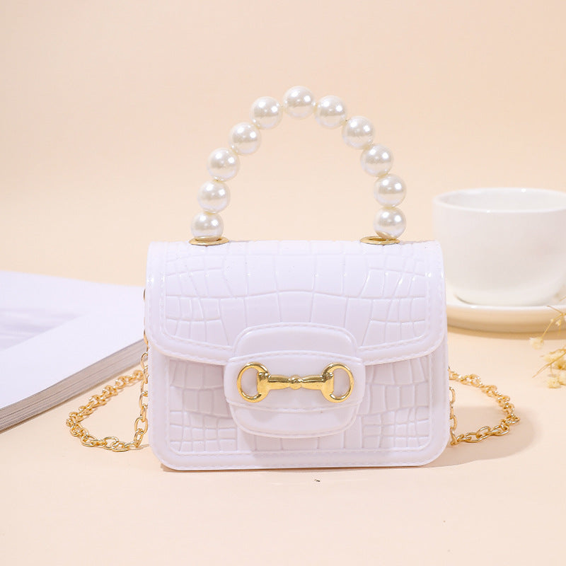 Sac à main à une épaule en gelée perlé avec motif en pierre, style élégant, de la marque MARKET DE PRODUITS DE BEAUTÉ & SANTÉ