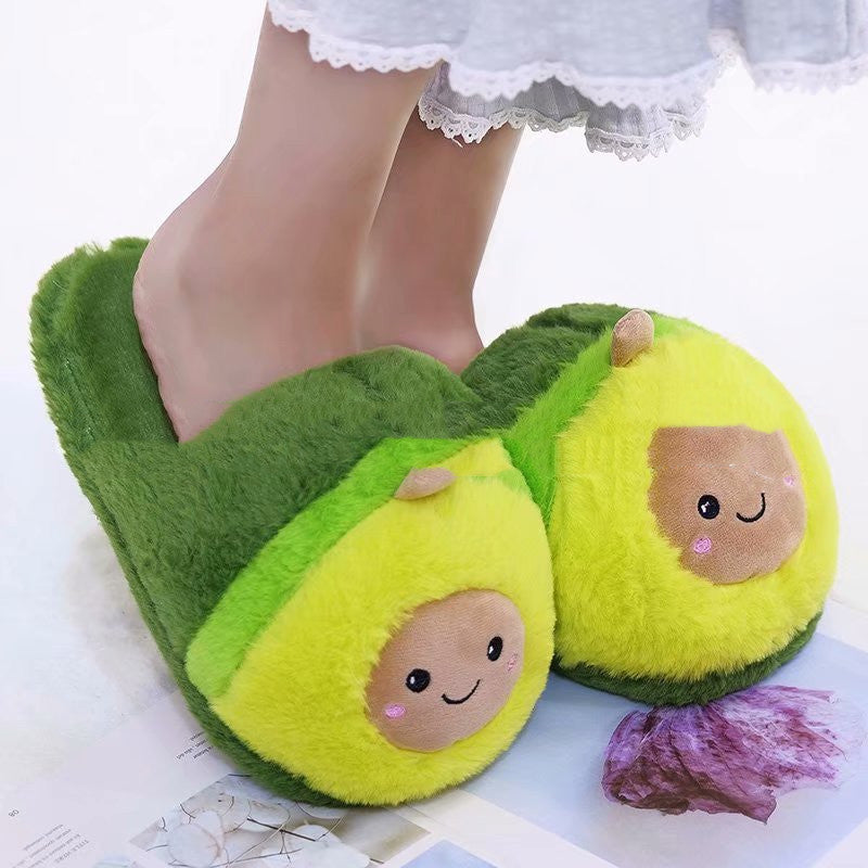 Chaussons en forme d’avocat, ananas et fruit du dragon pour femmes, en peluche douce, de la marque MARKET DE PRODUITS DE BEAUTÉ & SANTÉ.