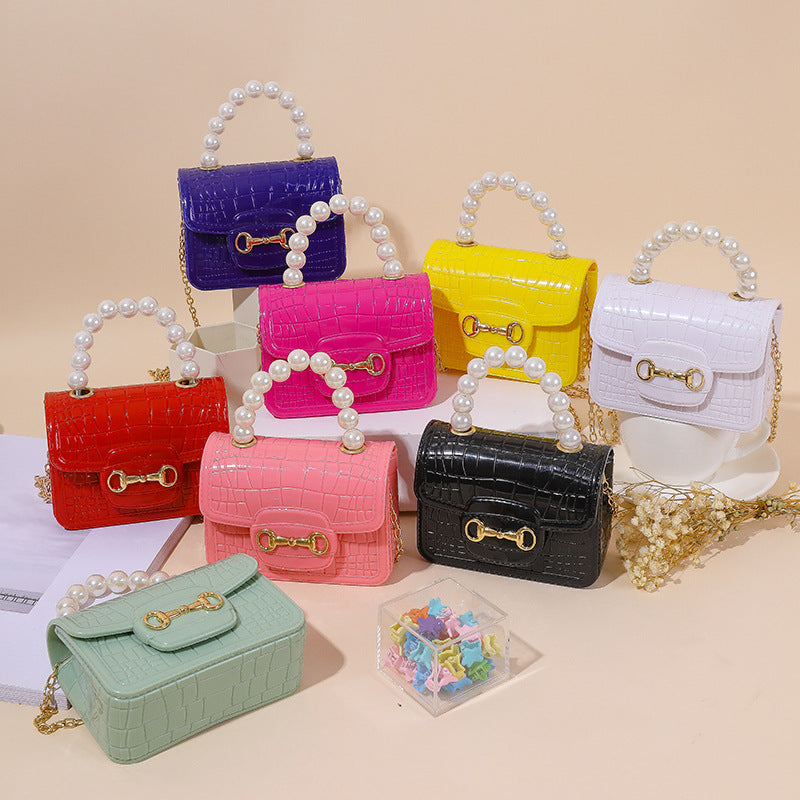 Sac à main Jelly à une épaule avec perles et motif en pierre, sac à main à main élégant de MARKET DE PRODUITS DE BEAUTÉ & SANTÉ