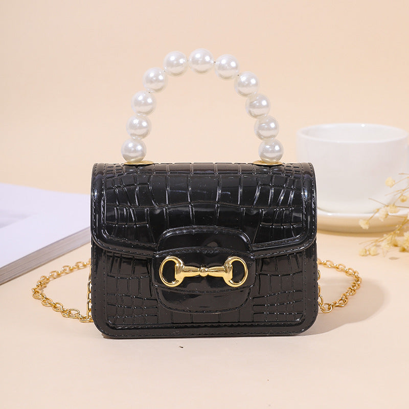 Sac à main en gelée à une épaule avec perles et motif en pierre, style élégant et tendance, de la marque MARKET DE PRODUITS DE BEAUTÉ & SANTÉ