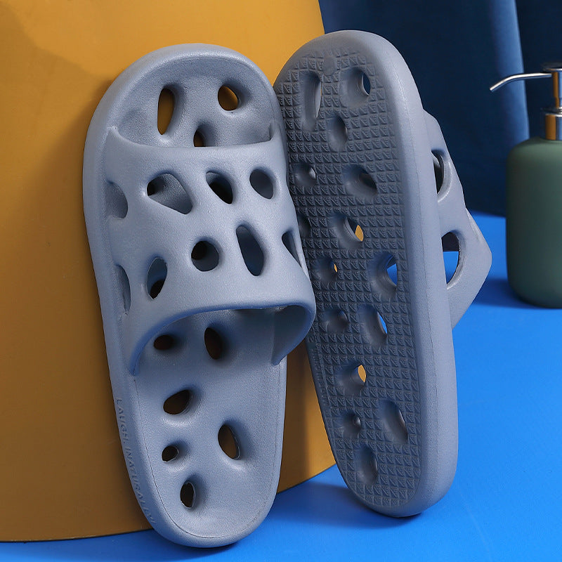 Chaussons de salle de bain pour femmes MARKET DE PRODUITS DE BEAUTÉ & SANTÉ, semelle antidérapante, design creux et doux