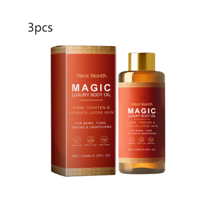 Huile corporelle apaisante de la marque Boutique Angenor, flacon avec texture douce, idéale pour hydrater la peau.