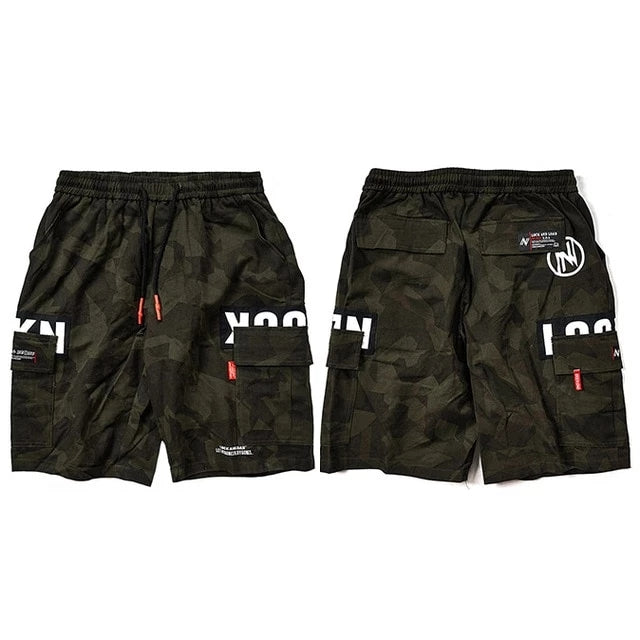 Shorts cargo décontractés style camouflage, léger et confortable, parfait pour un look décontracté et tendance.