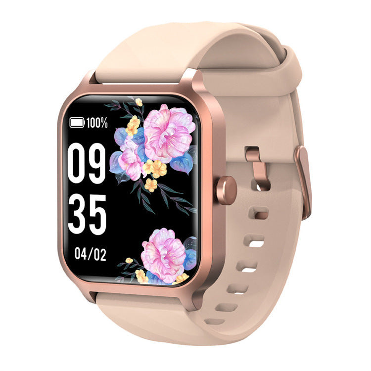 Montre connectée multifonction MARKET DE PRODUITS DE BEAUTÉ & SANTÉ avec capteur de fréquence cardiaque et oxygène, affichage numérique