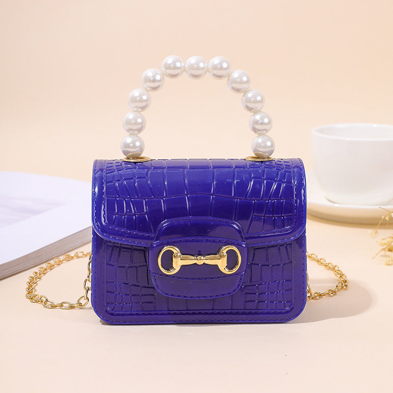 Sac à main en gelée à une épaule avec perles et motif de pierres, élégant sac à main de MARKET DE PRODUITS DE BEAUTÉ & SANTÉ