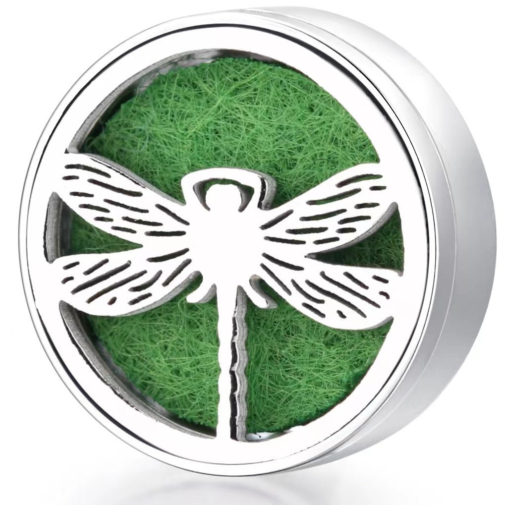Pendentif porte-diffuseur portatif Amrita Court en forme de libellule, pour une respiration confortable et protection contre les virus.