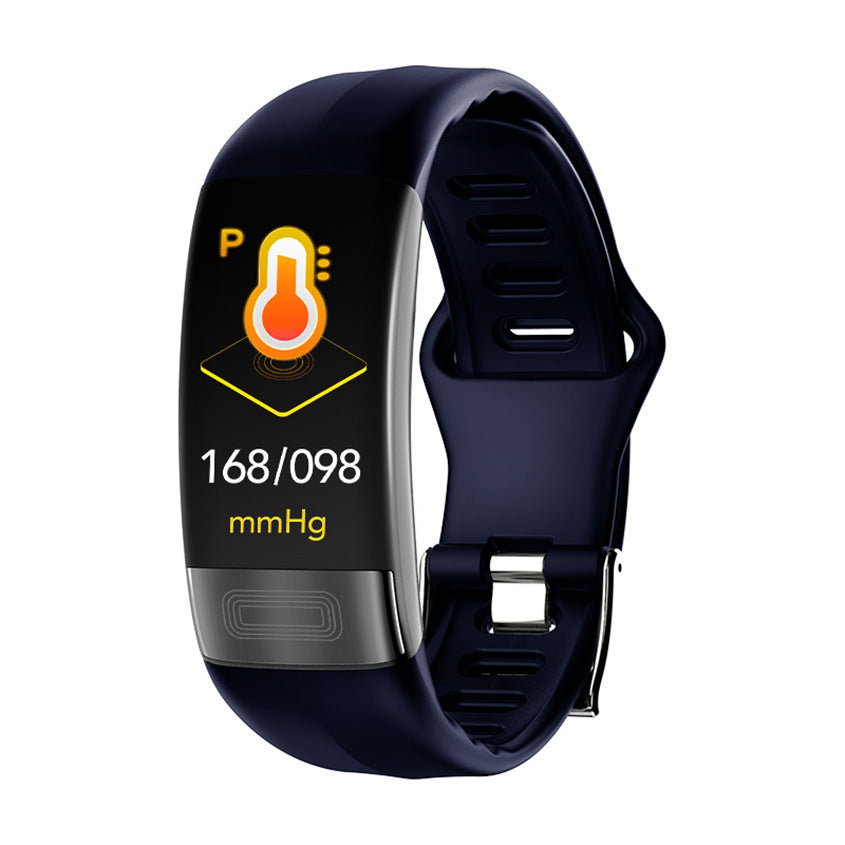 Accessoire de moniteur de santé multifonction Aura Scent avec écran affichant la tension artérielle, la glycémie, l'ECG et la température.