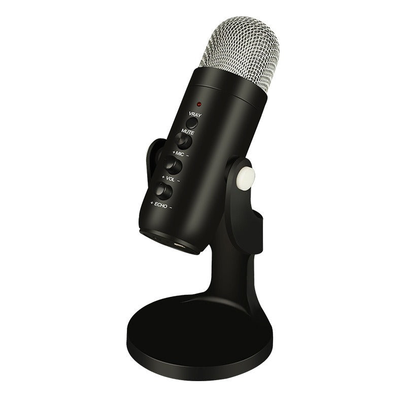Microphone USB Aura Scent pour jeux mobiles et enregistrement en direct, accessoire audio compact et portable.