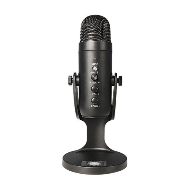 Microphone USB Aura Scent pour jeu mobile et enregistrement en direct, accessoire audio portable avec câble USB visible