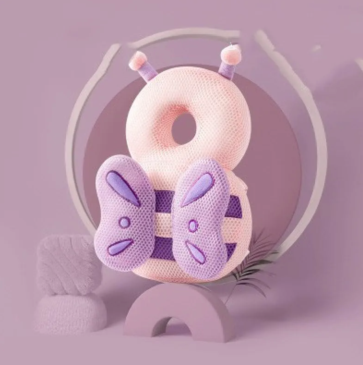 Coquille de protection pour bébé de la marque Boutique Angenor, conçue pour protéger la tête des tout-petits.