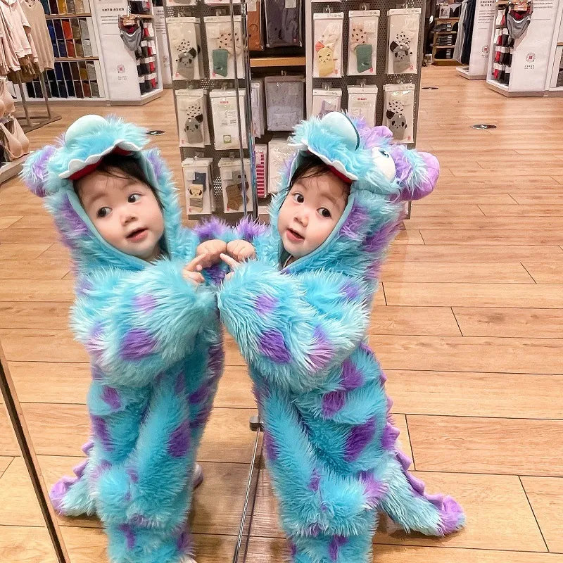 Combinaison pour bébé avec capuche animal mignonne, fermeture éclair, de la marque Boutique Angenor, en tissu doux et confortable