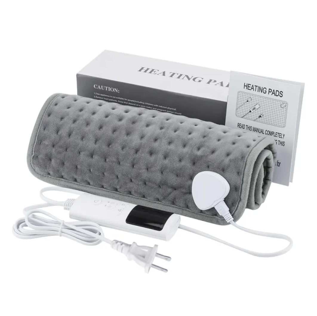 Écharpe électrique chauffante Aura Scent, en tissu doux, avec contrôleur de température visible, pour rester au chaud.