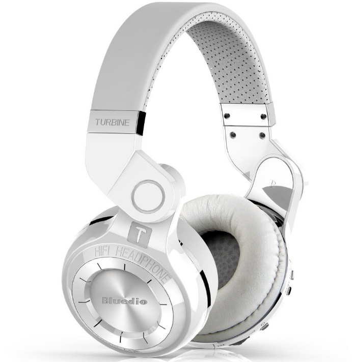 Casque Bluetooth over-ear Aura Scent avec son stéréo et coussinets confortables, vue de face.