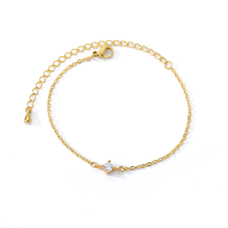 Bracelet pour femmes avec incrustations de diamants, bracelet élégant en métal brillant, porté au poignet, style chic et sophistiqué