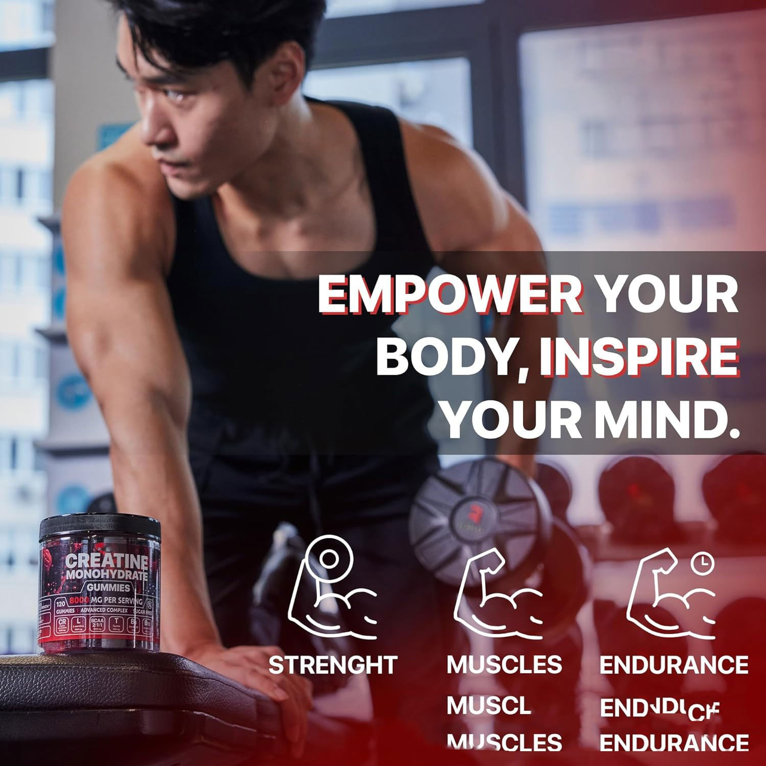 Gummies Muscle Boost de la marque Boutique Angenor, compléments alimentaires pour renforcer la musculation.