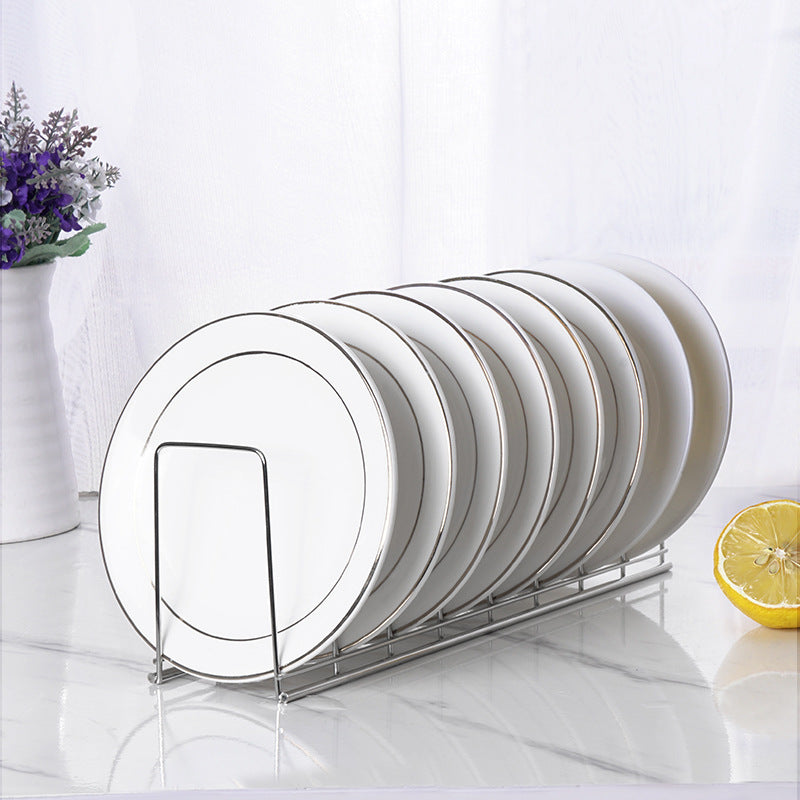 Égouttoir à vaisselle en acier inoxydable de la marque Boutique Angenor, avec plusieurs compartiments pour la vaisselle.