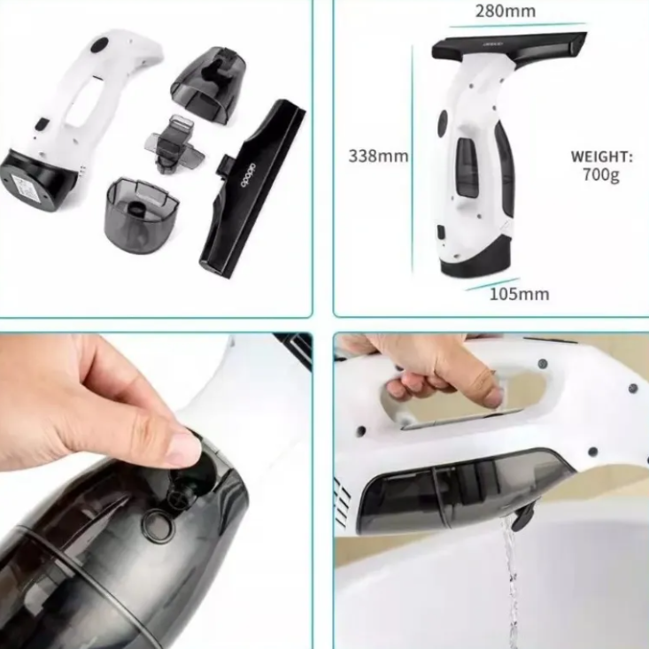 Nettoyeur de fenêtres automatique de la marque Boutique Angenor, appareil élégant pour nettoyage sans effort des vitres.