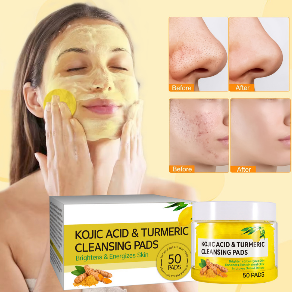 Savon tissu Curcuma et Kojic de Boutique angenor pour éclaircissement et anti-taches, texture du savon visible.
