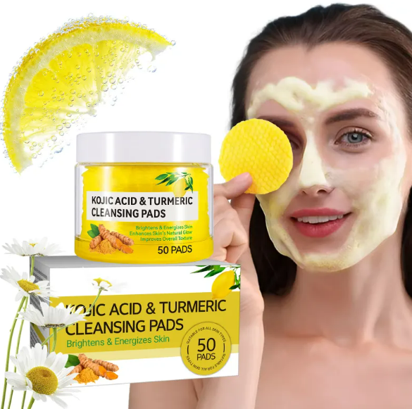 Savon tissu Boutique Angenor au curcuma et kojic, éclaircissant et anti-taches pour la peau.