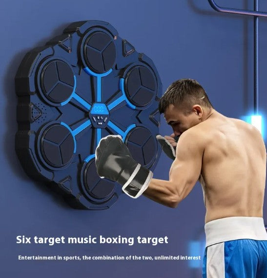 Cible de boxe Boutique Angenor, machine d'entraînement avec écran et matelas, pour pratiquer la boxe et améliorer la précision.