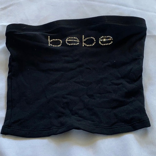 Top tube en strass pour bébé, style vintage Y2K, pour filles, de la marque Boutique Angenor, visible en gros plan.