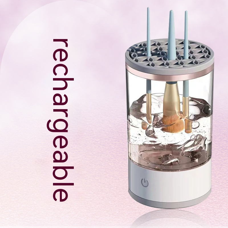 Nettoyant pour pinceaux de maquillage Boutique Angenor, liquide nettoyant pour brosses de maquillage, sans emballage visible.