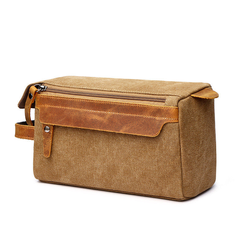 Sac de voyage portable pour cosmétiques de grande capacité, en tissu durable, avec plusieurs compartiments, de la marque Boutique Angenor.