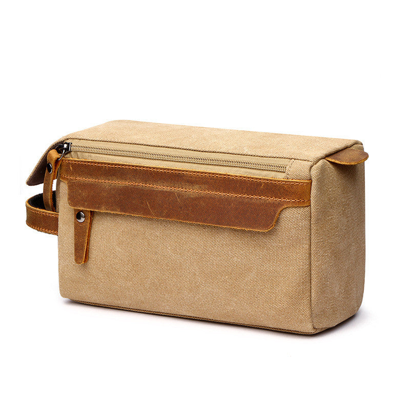 Sac de voyage cosmétique portable de grande capacité de la marque Boutique Angenor, avec plusieurs compartiments pour ranger produits de beauté.