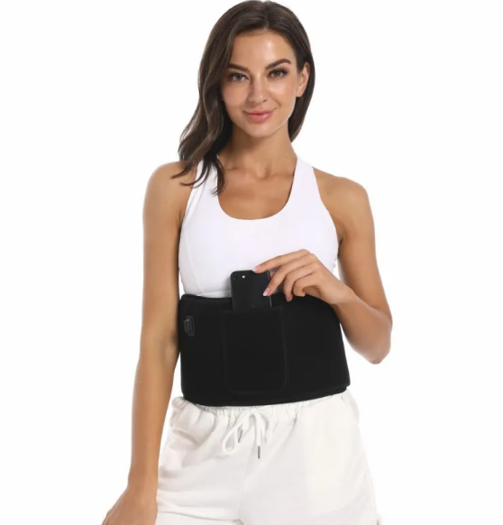 Ceinture de thérapie infrarouge LED de la marque Boutique Anenor, avec bandeau noir et composants électroniques visible.