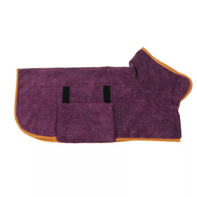 Peignoir pour animal de compagnie Boutique Angenor, serviette à séchage rapide et absorbante pour bain ou toilettage.