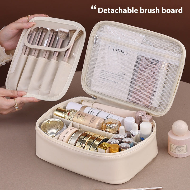 Grand sac de rangement cosmétique multifonctionnel de Boutique Angenor, grande capacité et organisation pratique pour produits de beauté