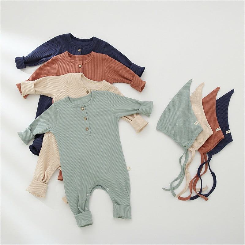 Body bébé en coton uni de la marque Boutique Angenor, vêtement pour bébé, couleur solide et confort optimal