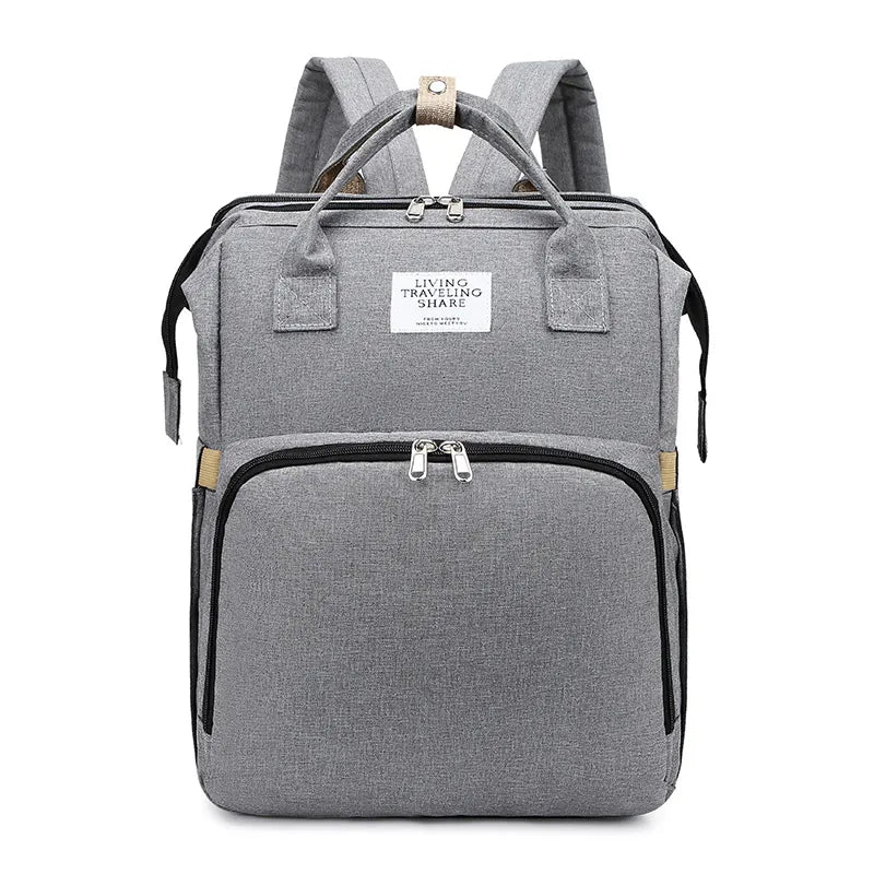 Grand sac à langer pour maman de grande capacité, boutique Angenor, avec poches et compartiments pratiques, vue de face