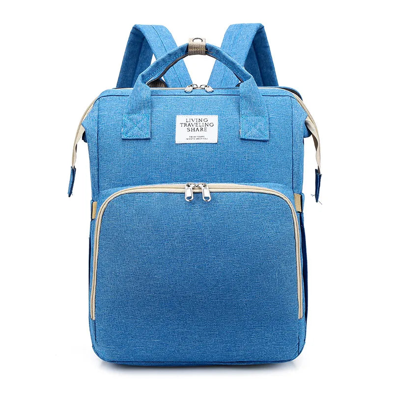 Grand sac à maman Boutique Angenor avec grande capacité, affichant de multiples poches et un design pratique pour la maternité