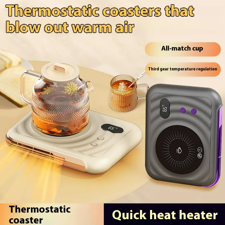 Chauffe-tasse électrique Boutique angenor, support thermique pour bureau avec souffleur d'air chaud pour garder la boisson chaude