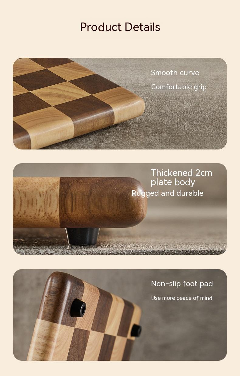 Planche à découper en acacia Mango de Boutique Angenor, surface en bois naturel pour la préparation des aliments.