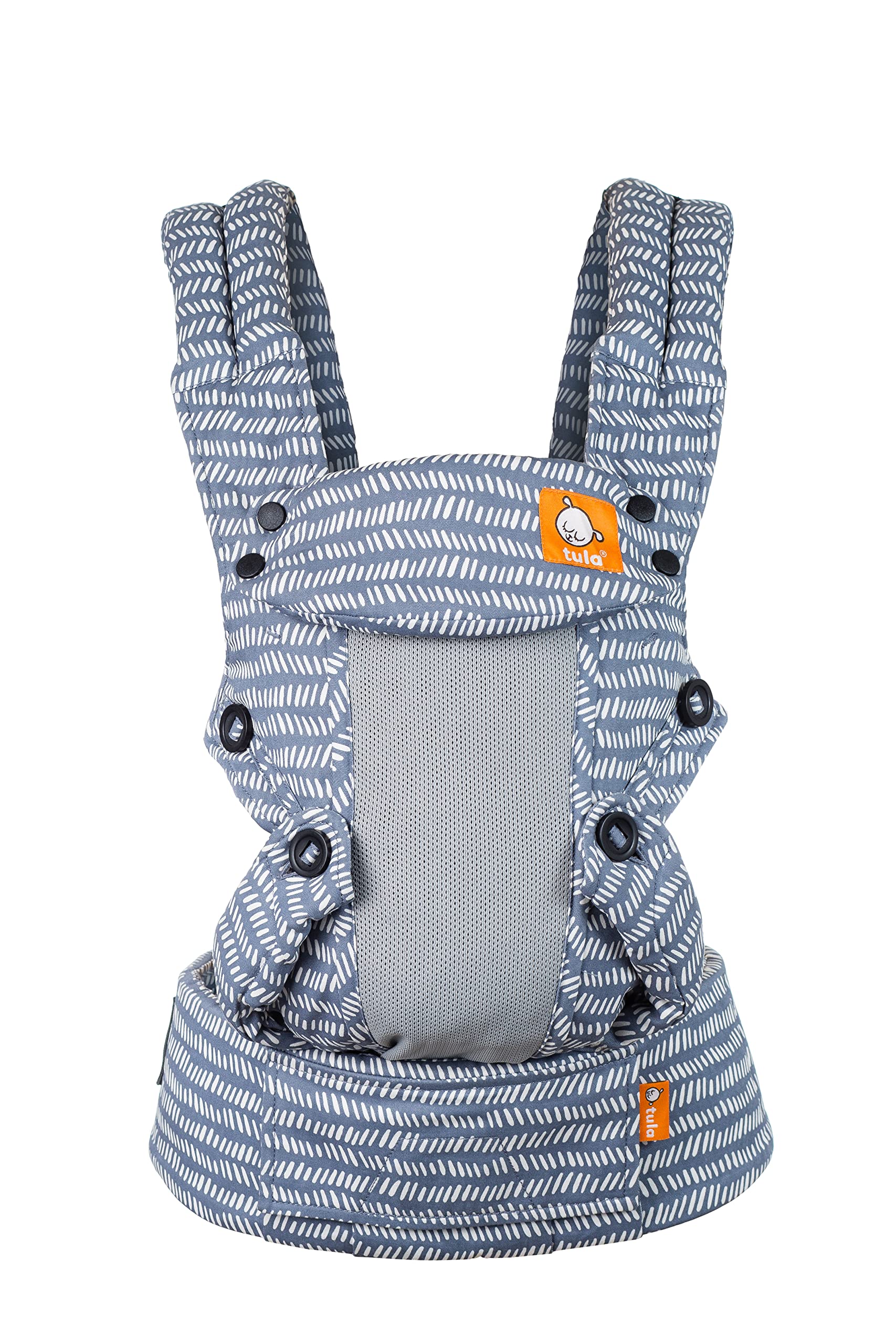 Porte-bébé Tula Explore Classic Mesh pour nouveau-né, face route ou dorsal, supporte jusqu'à 20 kg, tissu respirant en mesh.