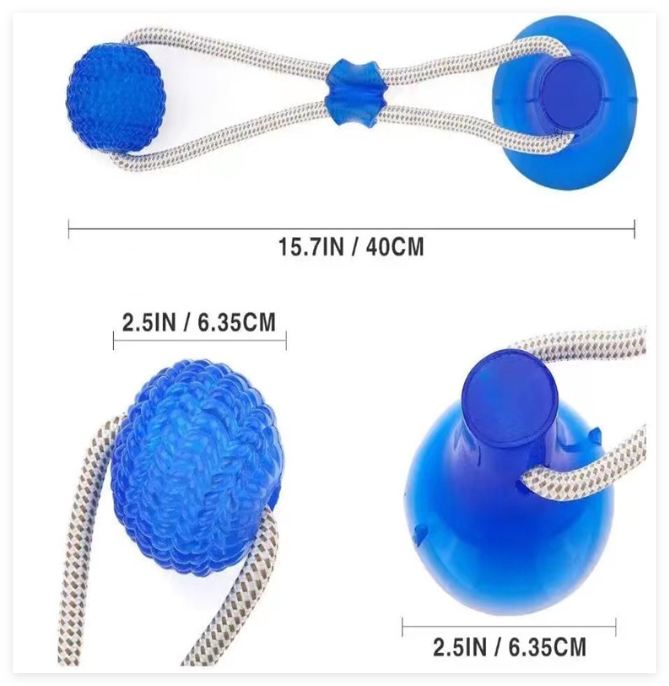 Jouet en corde pour chien, balle mordillable résistante à la mastication, idéal pour l’extérieur, de la marque Boutique Angenor