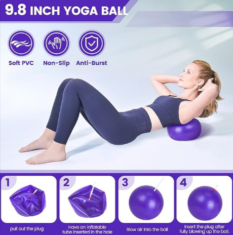 Ensemble de yoga et Pilates de 13 pièces de Boutique Angenor, tapis, blocs et accessoires pour exercices de fitness.
