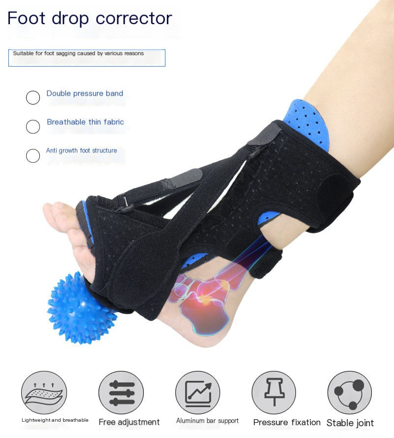 Attelle de nuit pour fasciite plantaire de la marque Boutique Angenor, montrant une attelle de soutien pour le pied.