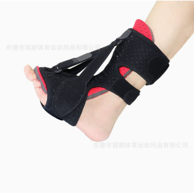 Attelle de nuit pour fasciite plantaire de la marque Boutique Angenor, montrant un dispositif de soutien pour le pied.