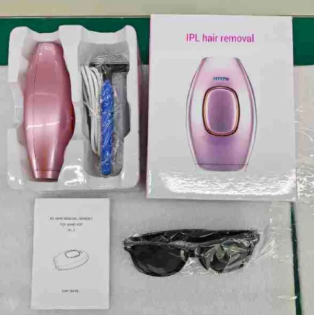 Appareil d'épilation laser IPL Boutique Angenor 500 000 flashes, dispositif de removal cheveux à domicile, design compact et moderne