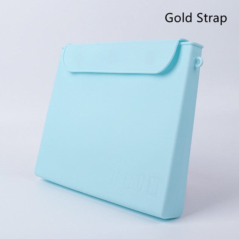 Organizer cosmétique en silicone pour femmes, grande capacité, rangement pratique, de la marque Boutique Anenor.
