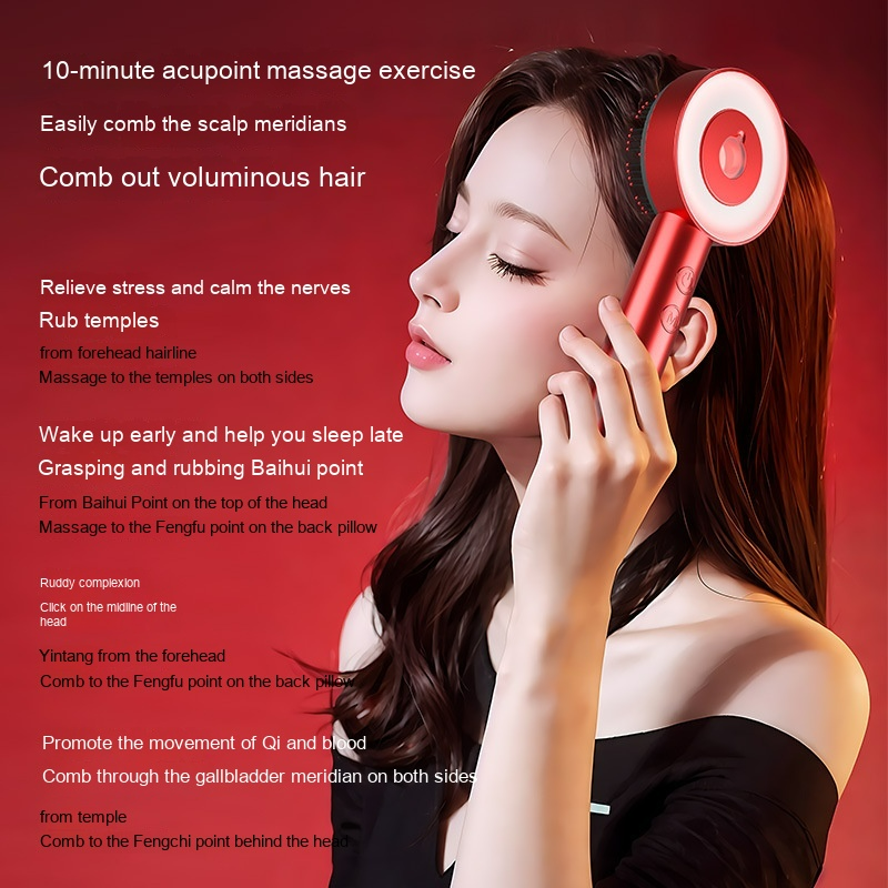 Massager pour cuir chevelu Boutique Angenor, outil de massage doux avec dents pour stimuler le cuir chevelu et détendre la tête.