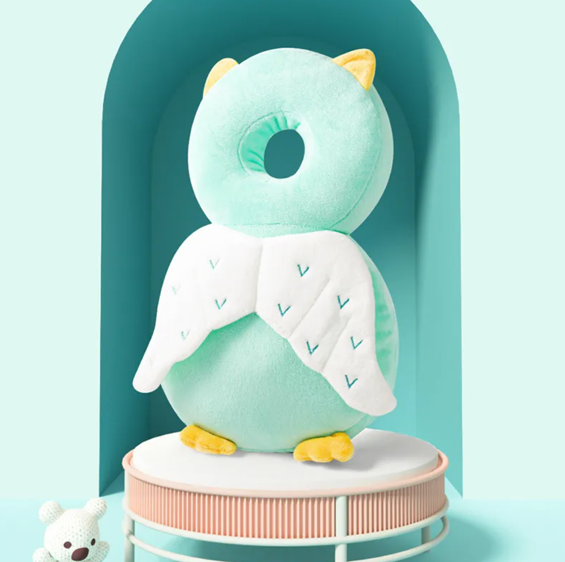 Protège-tête pour tout-petits Boutique Anenor, rembourré, doux, idéal pour la sécurité des jeunes enfants, coloris neutre.
