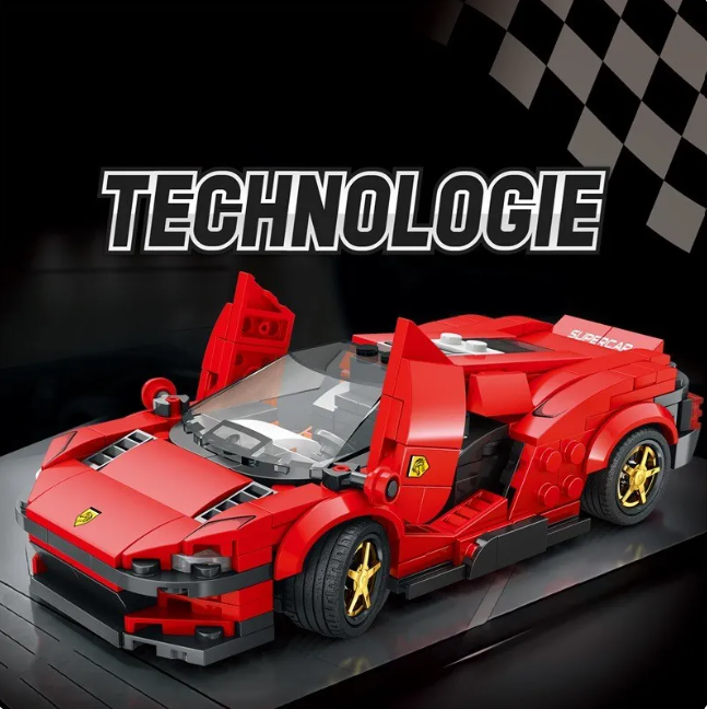 Jeu éducatif en plastique Build & Learn de Boutique Angenor avec pièces colorées pour l'apprentissage et la construction.