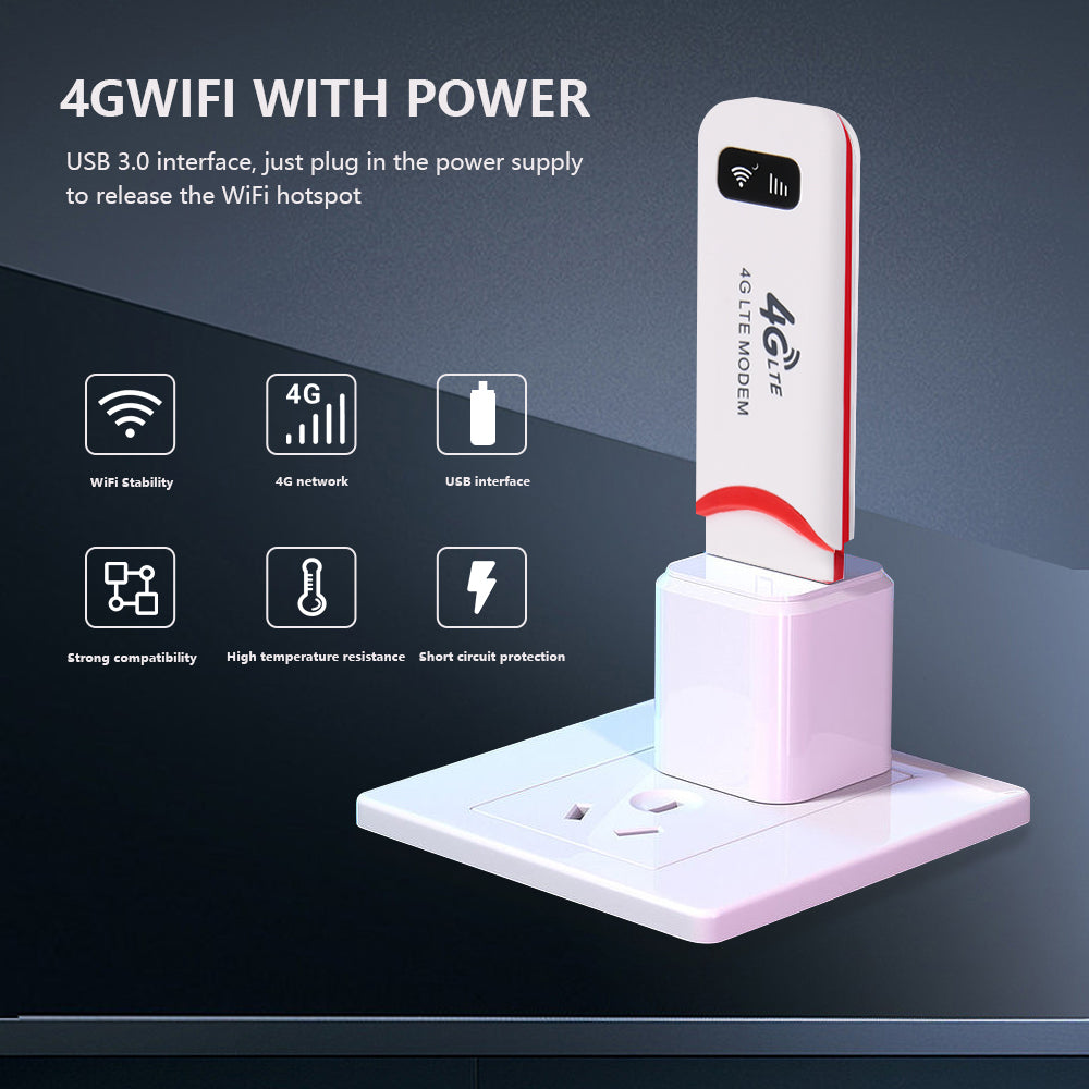 Clé USB WiFi portable 4G de Boutique Angenor, carte modem mobile avec connectivité internet sans fil.
