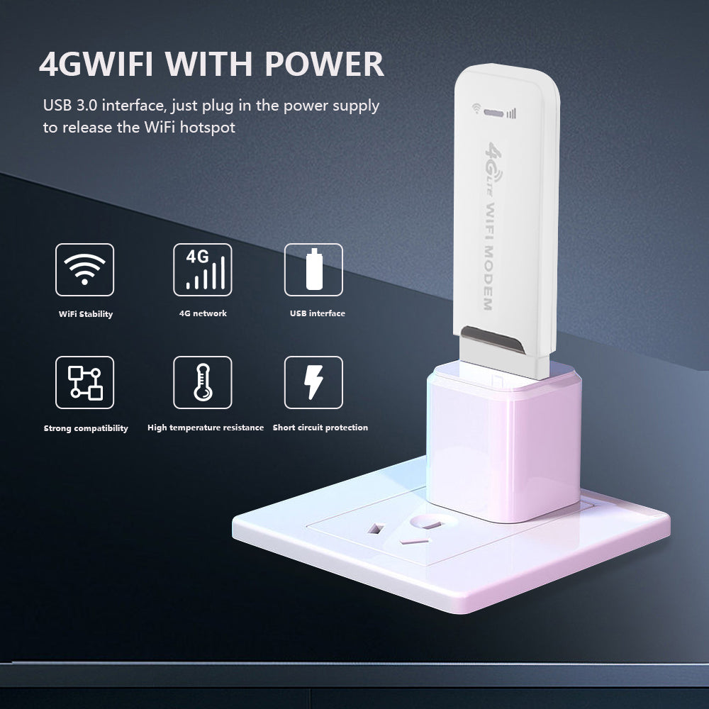 Clé USB WiFi mobile 4G portable de Boutique Angenor, connectivité Internet rapide et pratique.