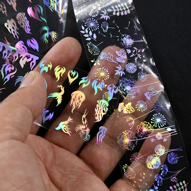 Autocollants pour ongles de beauté Cashymart, motifs colorés pour décorer les ongles, images de stickers pour nail art.