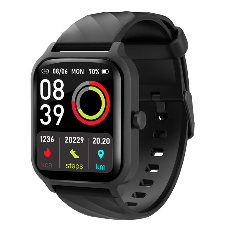 Montre connectée multifonction MARKET DE PRODUITS DE BEAUTÉ & SANTÉ avec moniteur de fréquence cardiaque et d'oxygène.